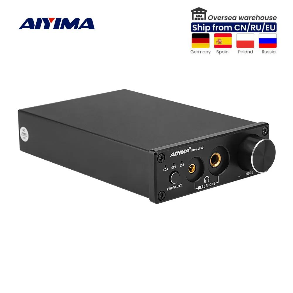 AIYIMA ̴  USB DAC ڴ   , DAC A5 , TPA6120, 24 Ʈ, 192KHz, LM49720, ESS9018K2M, AMP, DC12V
